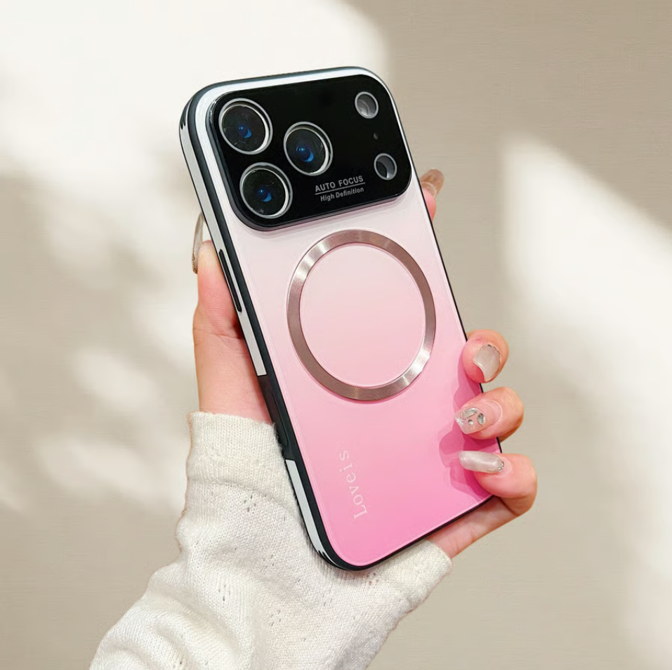 iPhone 17 ProMax Gradient Glass-Gloss MagSafe Case