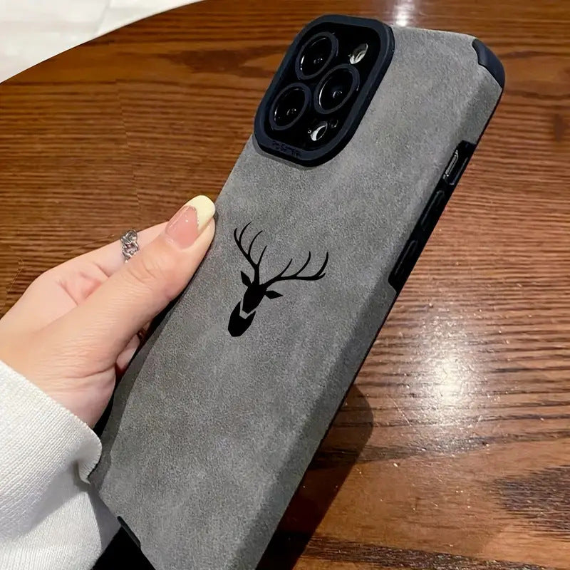 Elk head print phone case for Apple devices