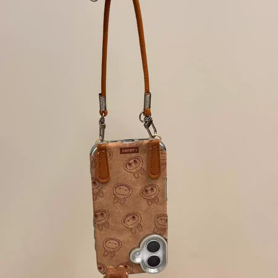 Cute plush 3D Rabbids figure for mobile phone cases for Apple devices