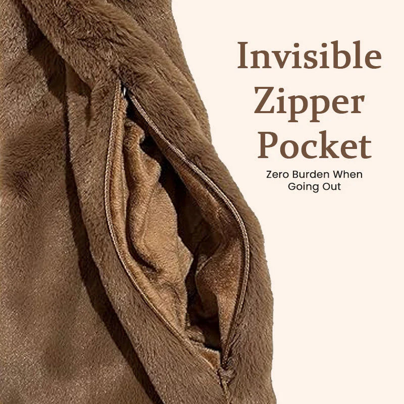 Black Friday Big Promotion Save 49%🔥Faux Fur Scarf With Hidden Zipper Pocket