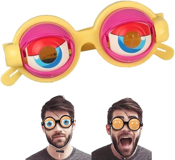 Crazy Eyes Party Glasses 🤪👀 — Funny Googly Eye Gag Toy for Kids & Adults