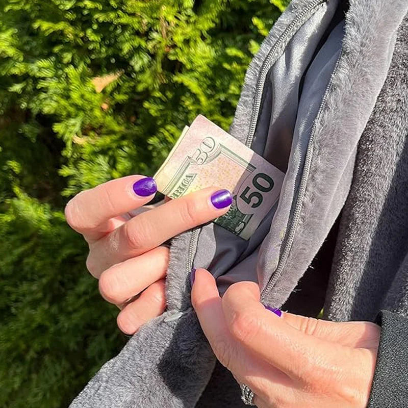 Black Friday Big Promotion Save 49%🔥Faux Fur Scarf With Hidden Zipper Pocket