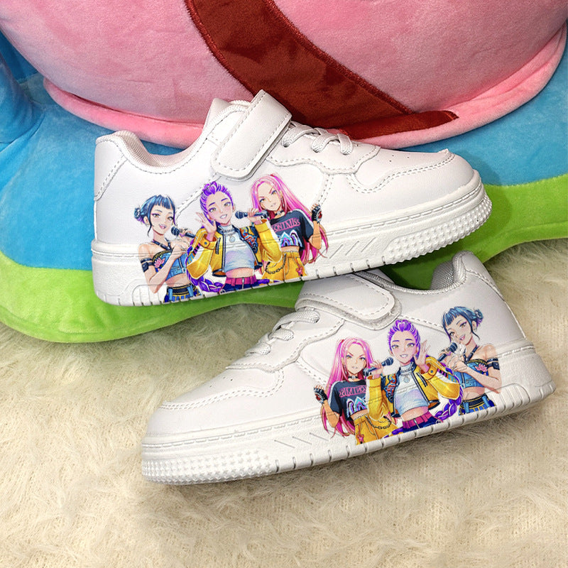 Bílé tenisky K-Pop věk 3-12 let