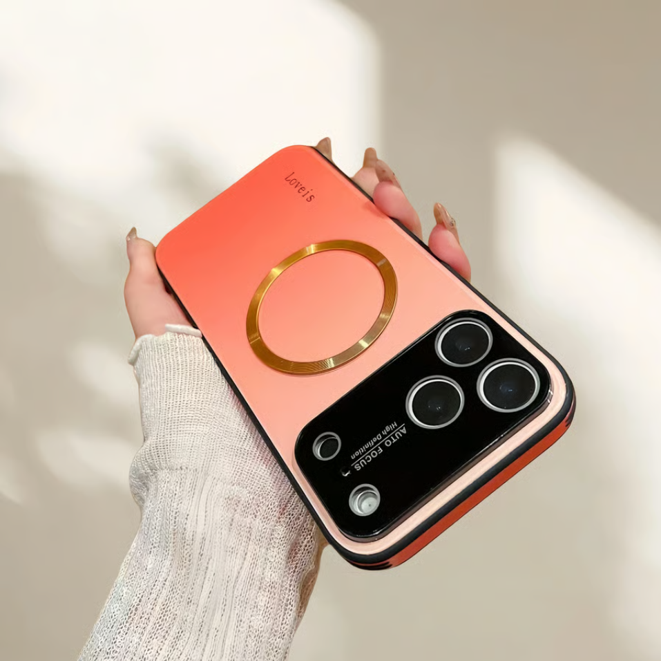 iPhone 17 ProMax Gradient Glass-Gloss MagSafe Case